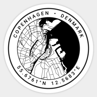 Copenhagen Map Sticker